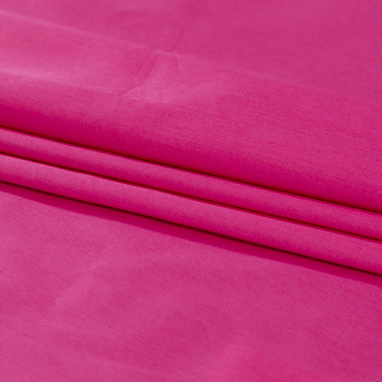 1 Yard Fuchsia Mercerized Organic Egyptian Cotton Shirting Lightweight Solid Fabric